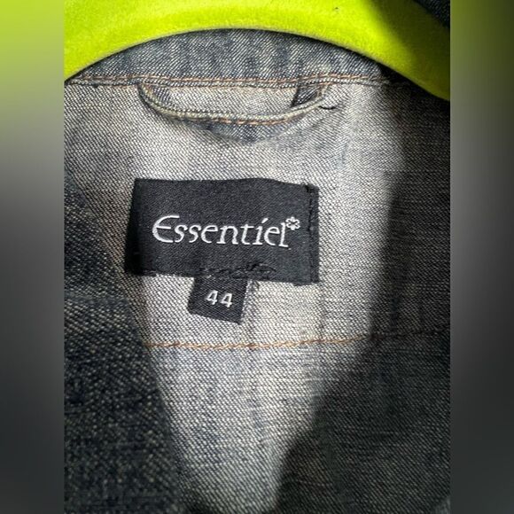 VINTAGE ESSINTIEL ORIGINAL DENIM JACKET 1970s DEADSTOCK  SIZE 44 EU/ L US - Picture 3 of 12